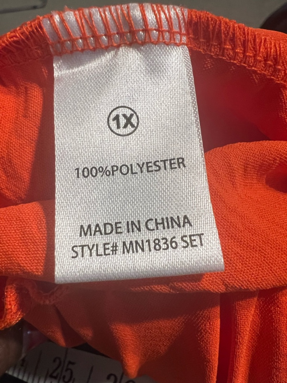 Fashion Nova Orange Two-Piece Blouse and Palazzo Pull-on Elastic Pants Set - Picture 5 of 6